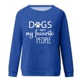 thumbnail image 3 of Azrian Womens Sweatshirts Print T-Shirt Long Sleeve Blouse Round Neck Casual Tops, 3 of 6