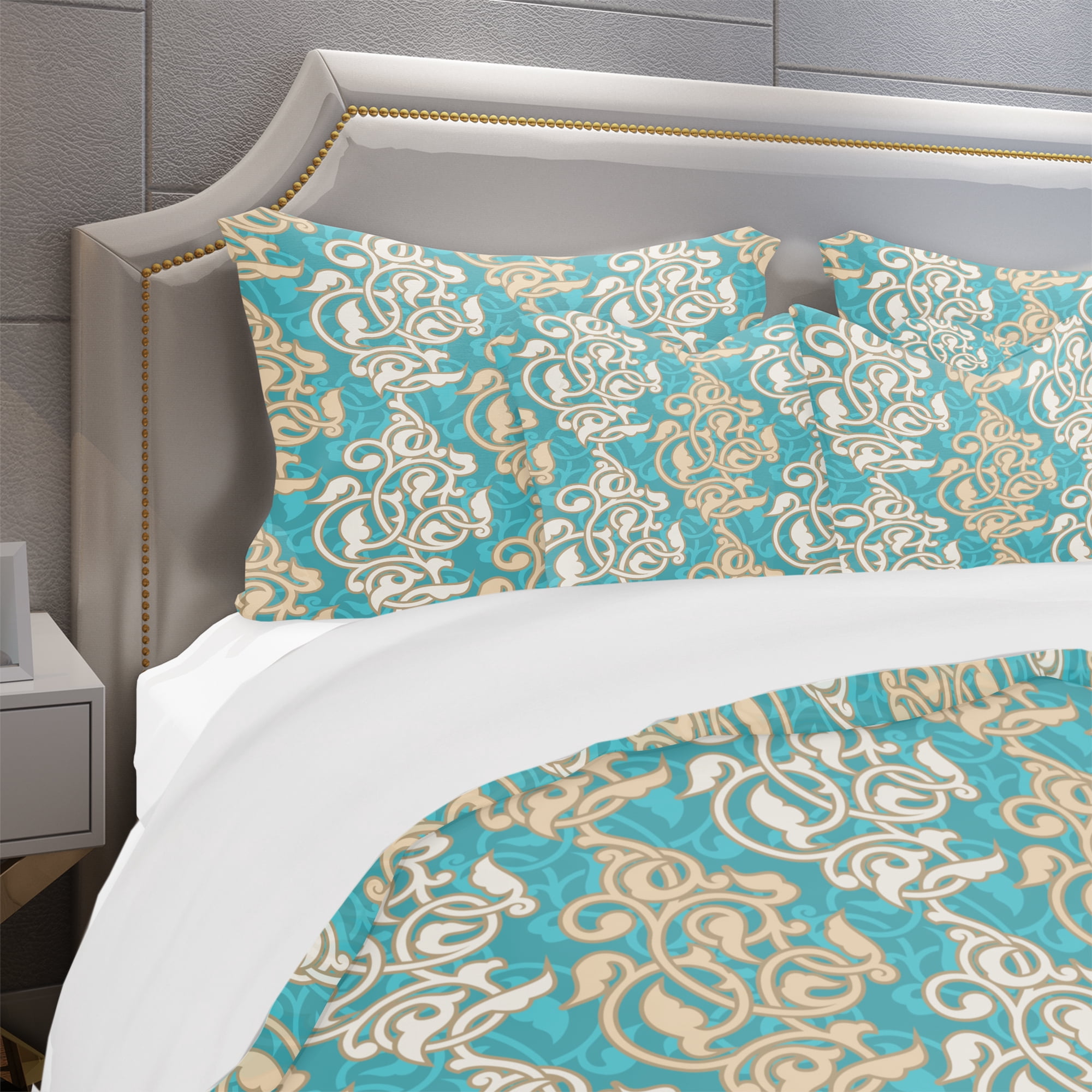 Designart 'Arabesque Pattern' Oriental Duvet Cover Set
