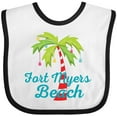 thumbnail image 3 of Inktastic Fort Myers Beach Florida Christmas Vacation Girls Baby Bib, 3 of 4