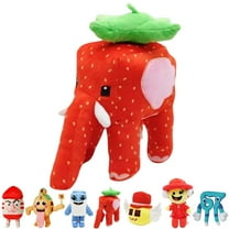 9in Steal a Brainrot Plush Figure Toys Stuffed Animals Plushies Collectible Doll Gift for Game Fans Adults Teen (Strawberry Elephant)