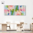 thumbnail image 3 of Art Remedy Dopamine Art Canvas, 40" x 40", White Frame, Dynamic Brushwork Set, 3 of 5