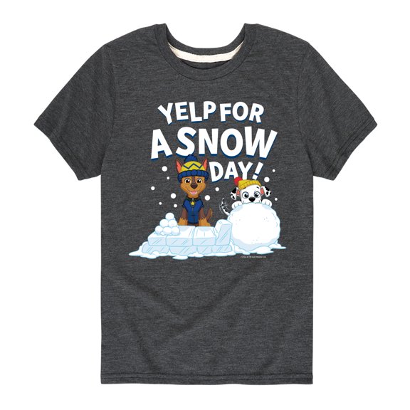 Paw Patrol - Yelp For Snow Day - Toddler And Youth Short Sleeve Graphic T-Shirt
