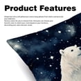 thumbnail image 2 of Polar Bear Luxurious Velvet Throw Pillow Inserts with Unique Patterns - Set of 2 (16x16, 18x18, 20x20 Inches) for Bed, Chair Pillow Covers for Any Occasion, 2 of 6