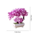 thumbnail image 3 of Artificial Potted Plants with Flexible Stems and Weighted Base for Indoor Home Decor, Table Centerpiece, and Shelf Arrangements, 3 of 6