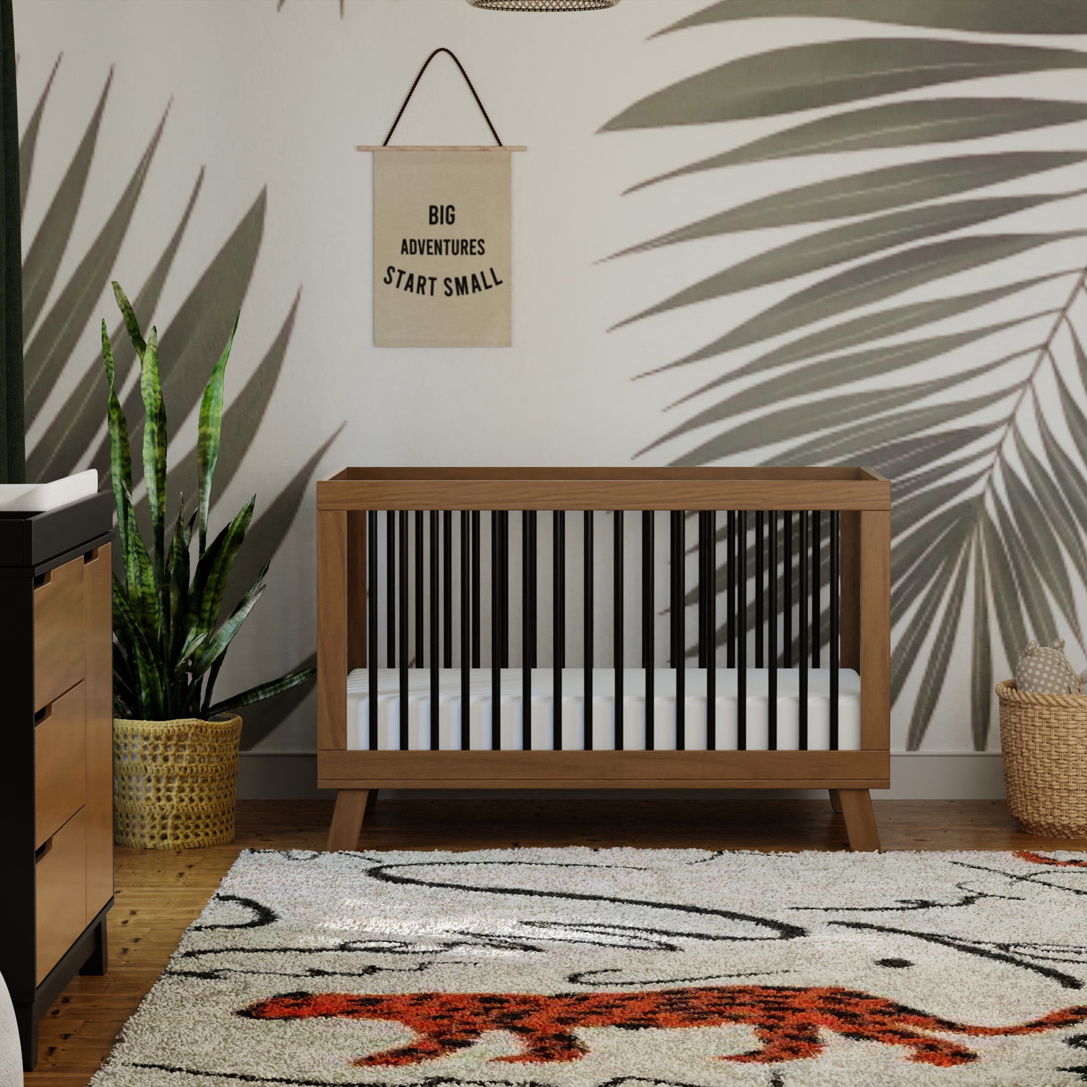 Babyletto Hudson 3-in-1 Convertible Crib with Toddler Bed Conversion Kit