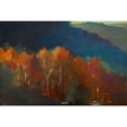 thumbnail image 3 of Barbini, Eddie 24x17 Black Modern Framed Museum Art Print Titled - Autumn Forest, 3 of 5
