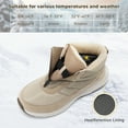 thumbnail image 3 of FitVille Women's Extra Wide Waterproof Winter Snow Boots Zipper All-Day Warm Insulated Snow Boots for Women, 3 of 7