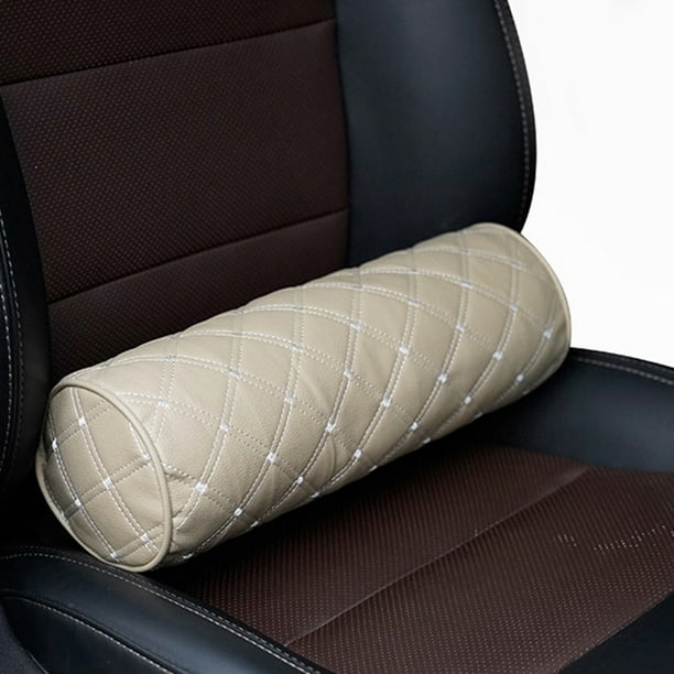 Long Car Neck Pillow Memory Foam 3D Neck Support PU Car Headrest