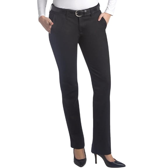 Dickies Womens Straight Leg Pants - Relaxed Fit Cotton Straight Flex Twill Womens Pants for Work