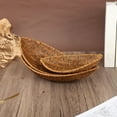 thumbnail image 4 of Hand-Woven Breakfast Bread Tray Leaf Shape Display Fruit Dish Baskets Leaf Imitation Rattan Weaving Basket Serving Storage Bowls, 4 of 9