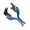 Blue, variant on Motorcycle Left Right Side Hydraulic Brake Handle Lever LED Hydraulic Clutches For Scooter Motorcycle Moped