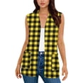 thumbnail image 7 of Ynynloco Women's Long Knit Cardigan Vest with Pockets Machine Washable Casual Sleeveless Open Front Draped Duster Vest, 7 of 7