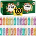 thumbnail image 1 of Bálsamo labial AZEN, paquete de 120 unidades, 10 sabores naturales, regalo de Navidad, 1 of 8