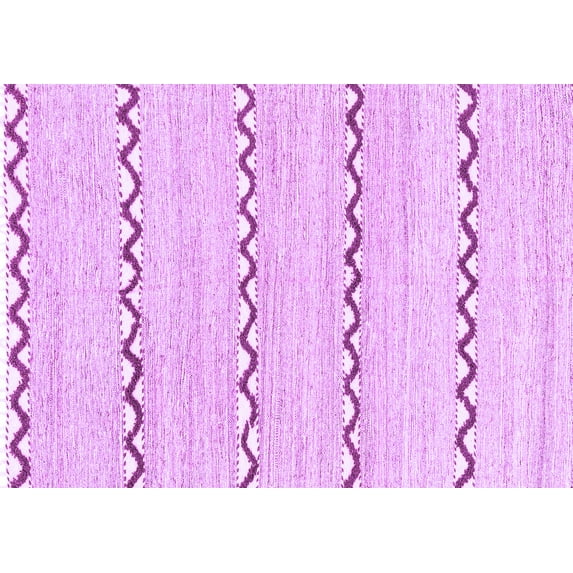 Ahgly Company Indoor Rectangle Solid Purple Modern Area Rugs, 7' x 9'