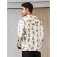 thumbnail image 2 of Men's Cartoon Bear Print Hooded Loungewear Top, 2 of 5