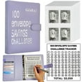 thumbnail image 6 of Gjaraj A5 Money Saving Challenge Binder, Shining Silver Printing, 6 of 8