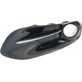 thumbnail image 3 of For Dodge Dart 2013 2014 2015 2016 Fog Light Cover Driver Side | CAPA Certified | w/ Chrome Trim | Bezel | Black | Replacement For CH1038140, CH1038140C | 68163975AB, 3 of 6