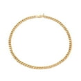 thumbnail image 2 of 3pcs Men's 304 Stainless Steel Cuban Link Chain Necklaces Chunky Chain Necklaces with Lobster Claw Clasps Golden 20.5 inch(52.1cm) 7mm, 2 of 4