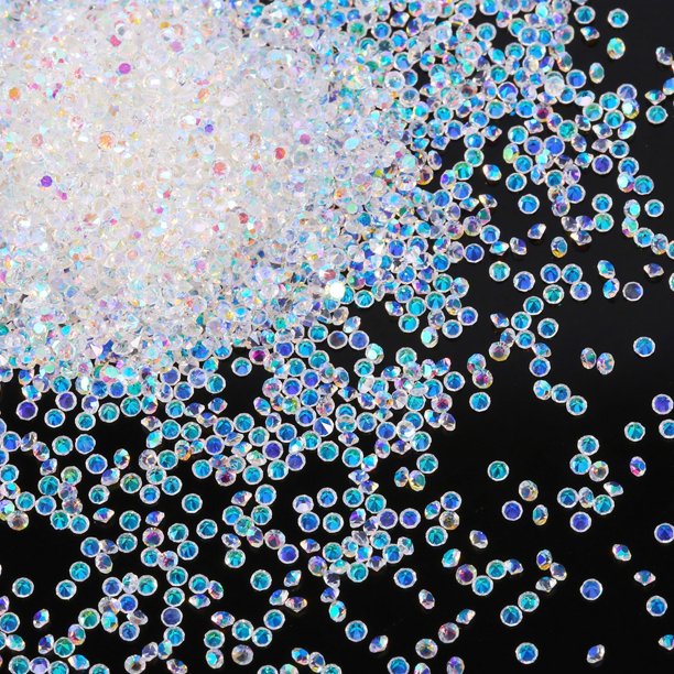 Bememo 8000 Pieces Sparkly Micro Rhinestones Crystal Mini Rhinestones