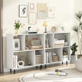 thumbnail image 4 of Costway Open Shelf Bookcase Mid Century Modern Cube Bookshelf with 4 Compartments White, 4 of 10