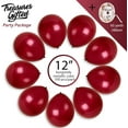 thumbnail image 2 of Pearl Burgundy Balloons - 12 Inch Latex Balloons - 100 Pack, 2 of 7