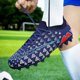 thumbnail image 5 of Tacos de fútbol azul para hombre, zapatillas de deporte de alta calidad, ultraligeras, para entrenamiento de césped, antideslizantes, FG/TF, 5 of 5