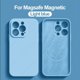 thumbnail image 3 of Fundas magnéticas de silicona líquida originales For iPhone, funda movil For Magsafe iPhone 15, 14, 13, 11, 12 Pro Max Plus, accesorios de cubierta a prueba de golpes, 3 of 5