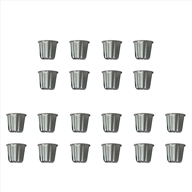 Molde Canele, para Muffins Cannele, 20 Piezas Molde Cannele Antiadherente Canneles Gris-Negros