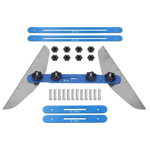 Multifunction Stair Treads Gauge Adjustable 11in to 60in Stair Tread Measuring Tool for Risers Stair Tread Template Tool