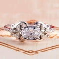 thumbnail image 4 of K-KED Luxury 925 Silver Filled Rings Cubic Zircon Women Wedding Delicate Jewelry Gift Sz 6-10-8, 4 of 6
