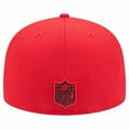 thumbnail image 4 of Men's New Era  Red/Black Kansas City Chiefs Break 59FIFTY Fitted Hat, 4 of 5