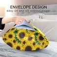 thumbnail image 5 of Ryvnso Satin Pillowcase Sunflower Pattern Pillow Cases Standard Size 26x20in, 5 of 6
