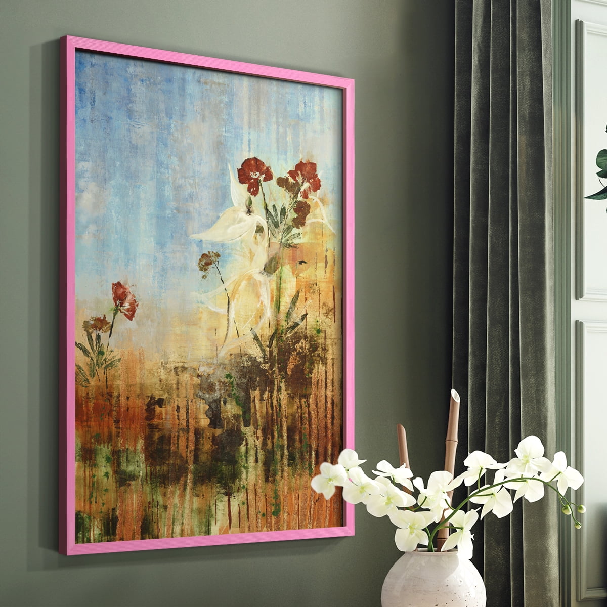 Dedicated to Spring Framed Print in Pink Solid Wood Framed Print No Nail Hanging
