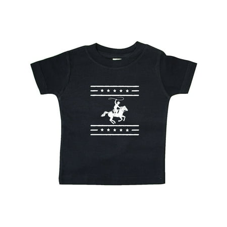 

Inktastic Cowboy Silhouette Team Roping Rodeo Gift Baby Boy or Baby Girl T-Shirt