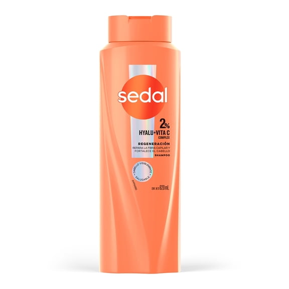 Shampoo Sedal Care+ ácido hialurónico + vitamina C 620 ml