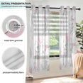 thumbnail image 3 of Yayeee Window Curtains Light Filtering 63"x42" Grommet Panel Pair Home Living Room Decor, Cartoon Elephant, 3 of 7
