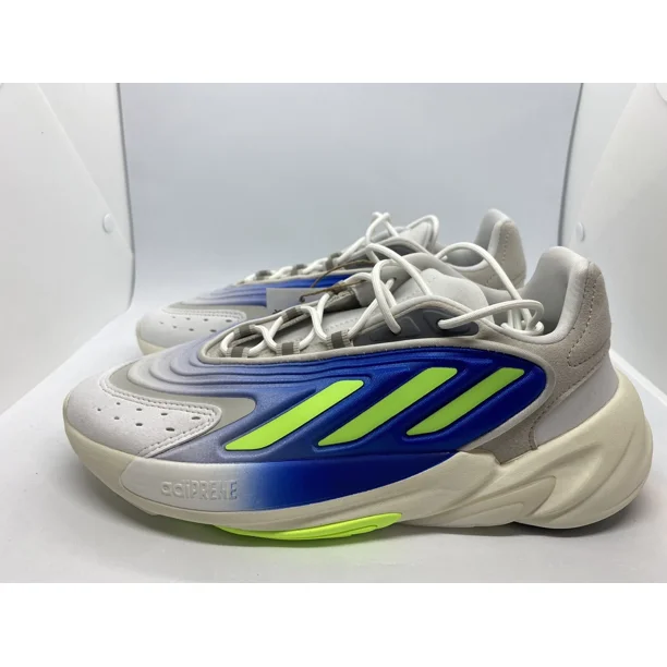 Adi - das Originals Ozelia Shoes Men's Sz 6 White/Royal Blue/ Light Grey Lime Green