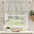 thumbnail image 2 of 2 Pack Yellow Paisley Valances for Windows Bedroom Living Room Window Treatments, Ethnic Vintage Floral Botanical Abstract Rod Pocket Valance Drapes Short Kitchen Curtains Over Sink 42"x18", 2 of 8