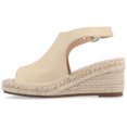 thumbnail image 3 of Journee Womens Crew Wedge Heel Espadrille Sandals, Widths Available, 3 of 10