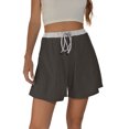 thumbnail image 1 of Pantalones de chándal para correr para mujer Pantalones cortos de yoga deportivos sueltos Bolsillos para correr Fitness Gimnasio Ejercitar pantalones cortos Sexy Dance Casual Loose, 1 of 2