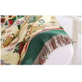 thumbnail image 4 of Bailu Sofa Throw Cotton Thread Knitted Throw with Tassels Geometric Bohemian Sofa Cover Bed Blanket Home Decor (Color: 02, Size: 90x150cm 1 piece), 4 of 7