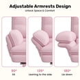 thumbnail image 6 of Hawsaiy Big and Tall Office Chair with Footrest, Ergonomic Executive Desk Chair with Flip-Up Arms, Reclining High Back Computer Chair with Headrest & Side Pockets, Pink, 6 of 10