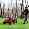 thumbnail image 5 of 12V Kids Ride on Tractor Electric Battery Powered 6-Wheeler Ride on Toys with Remote Control, MP3 Player, Red, 5 of 14