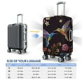 thumbnail image 6 of Balery Luggage Cover Humming Bird And Tropical Flowers Embroidery Print Suitcase Covers for Luggage Elastic Washable Suitcase Protector Fits 18-32 Inch Luggage-X-Large, 6 of 9