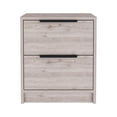 thumbnail image 3 of Modern Wooden Nightstand with 2 Drawers, 3 of 5