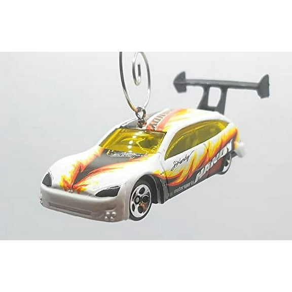 Christmas Ornament for Ford Focus White Black Red Decal