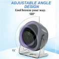 thumbnail image 6 of 100-Speed Mini Desk Fan with Digital Display, Portable Rechargeable Small Fan with Brushless Motor, Adjustable Tilt for Desktop, Office, Bedroom, and Indoor Outdoor Use, 6 of 8