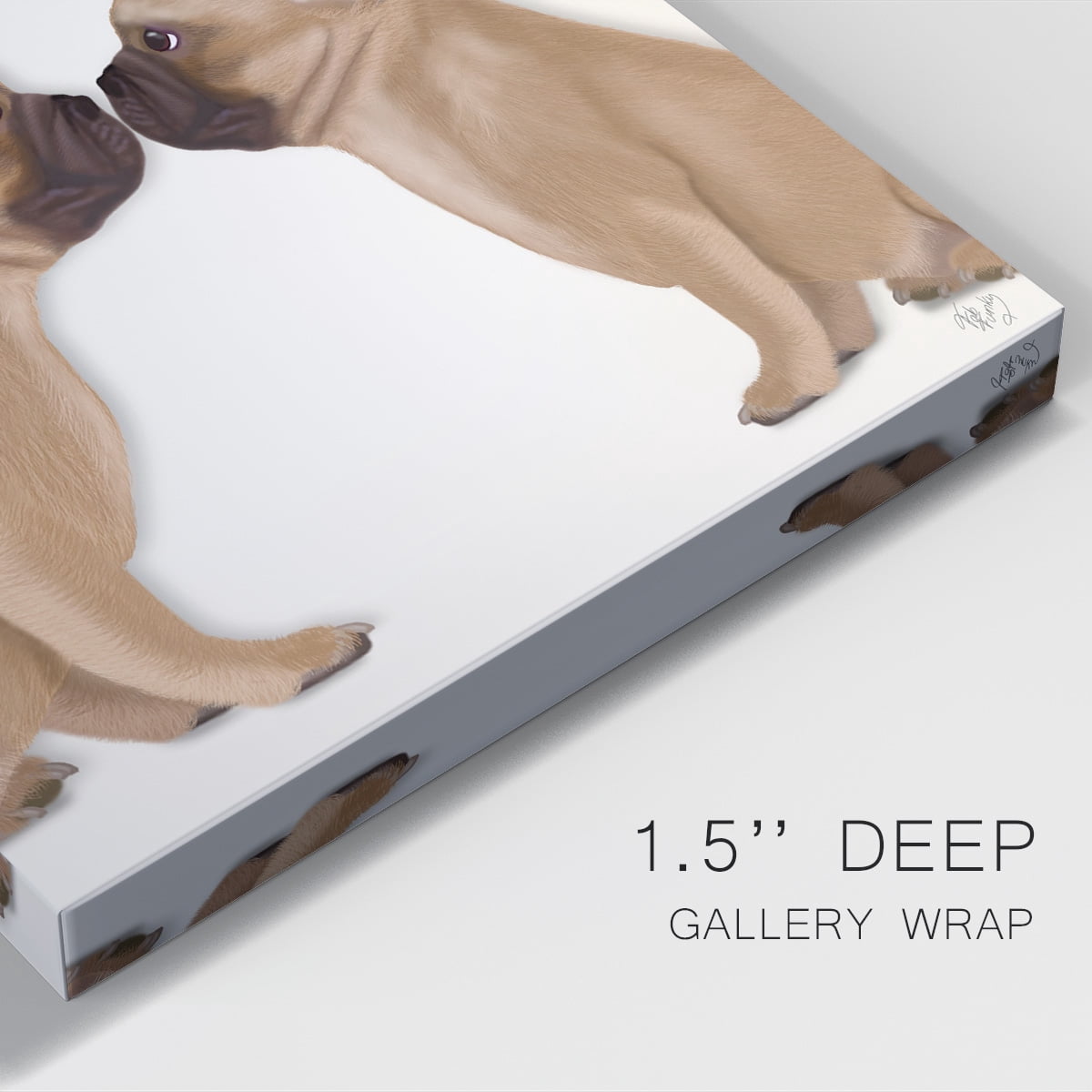 French Kiss Close Up I Premium Gallery Wrapped Canvas - Ready to Hang