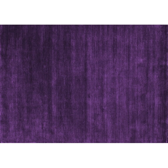 Ahgly Company Indoor Rectangle Abstract Purple Contemporary Area Rugs, 4' x 6'