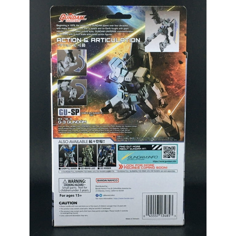 Bandai Gundam Universe Collectible Action Figure, Gray